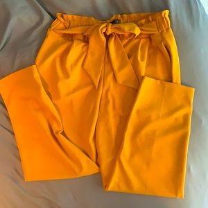 Fall yellow pants